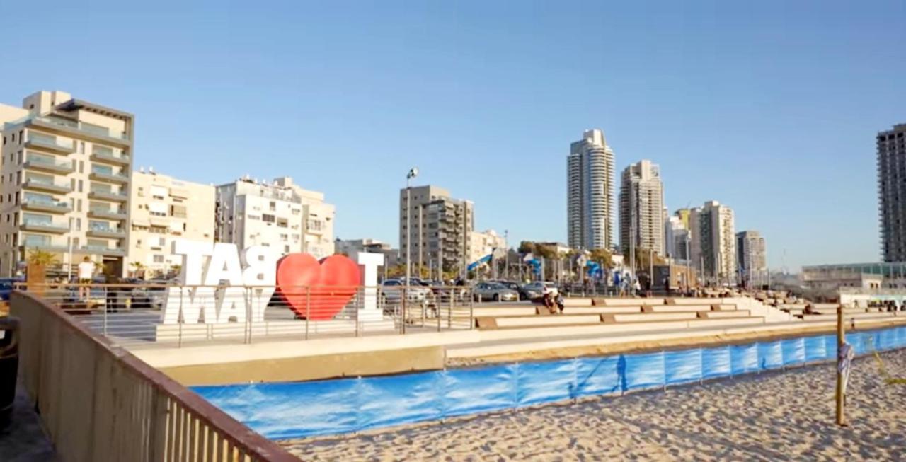 Beachfront Studio Apartment Bat Yam 412 Exterior foto